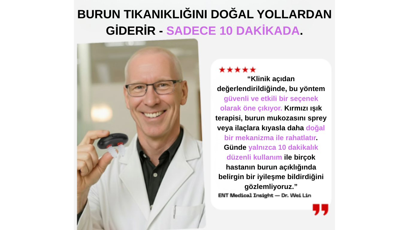 BreathEase — Sinüzit ve Horlama Karşıtı Kırmızı Işık Terapisi